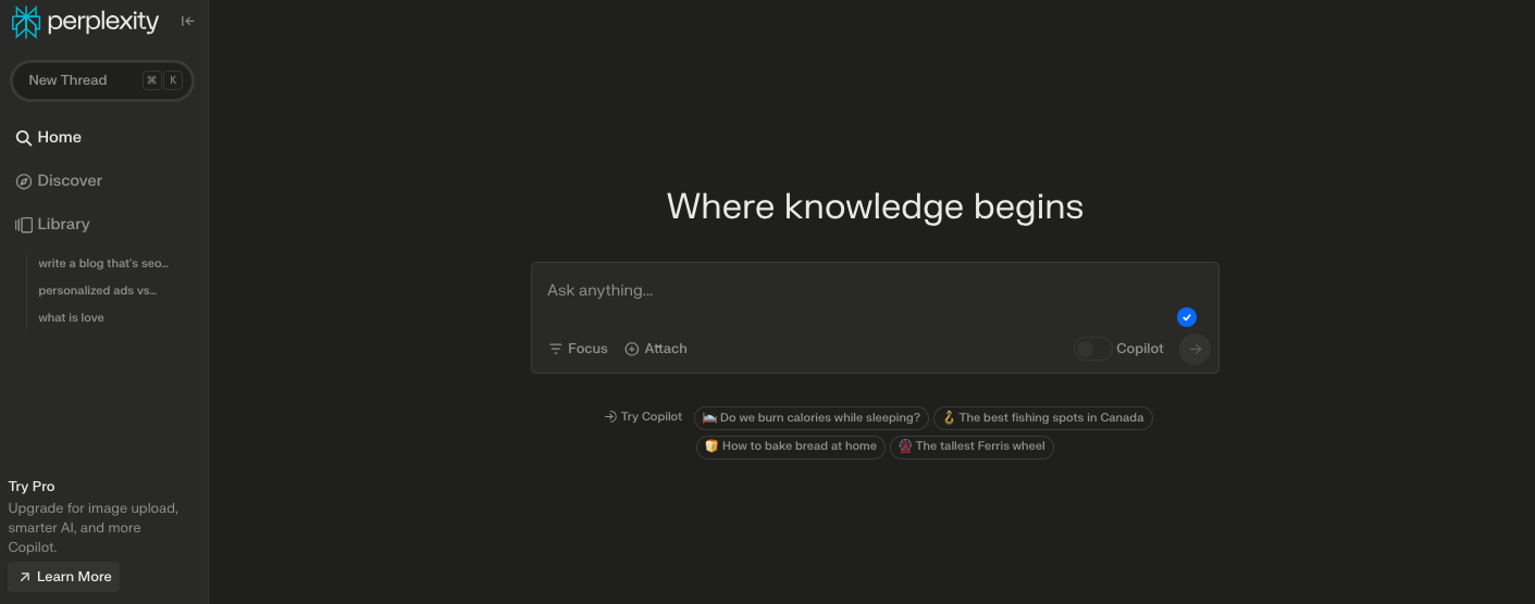 Perplexity Website Perplexity Website